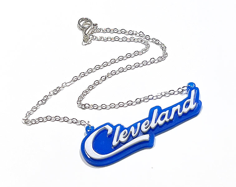 Cleveland Necklace in Blue and White – by Barbe Jewelry