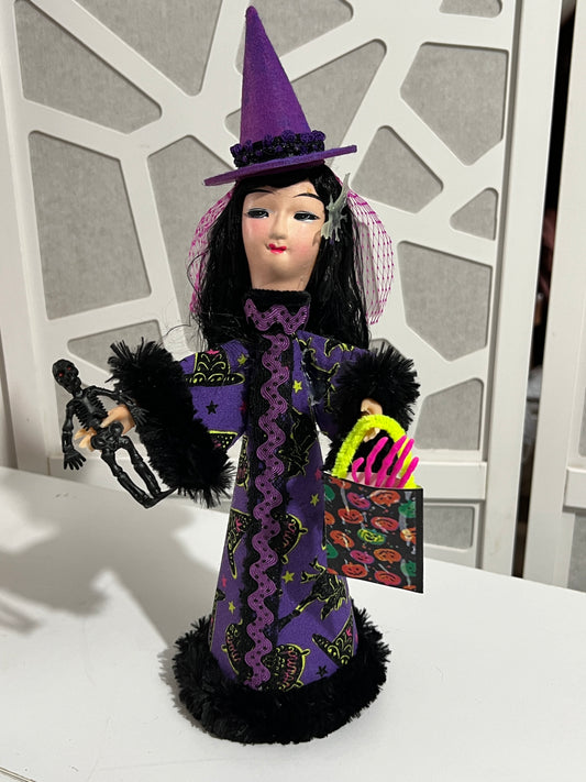 Retro Witch Doll - Purple Witch