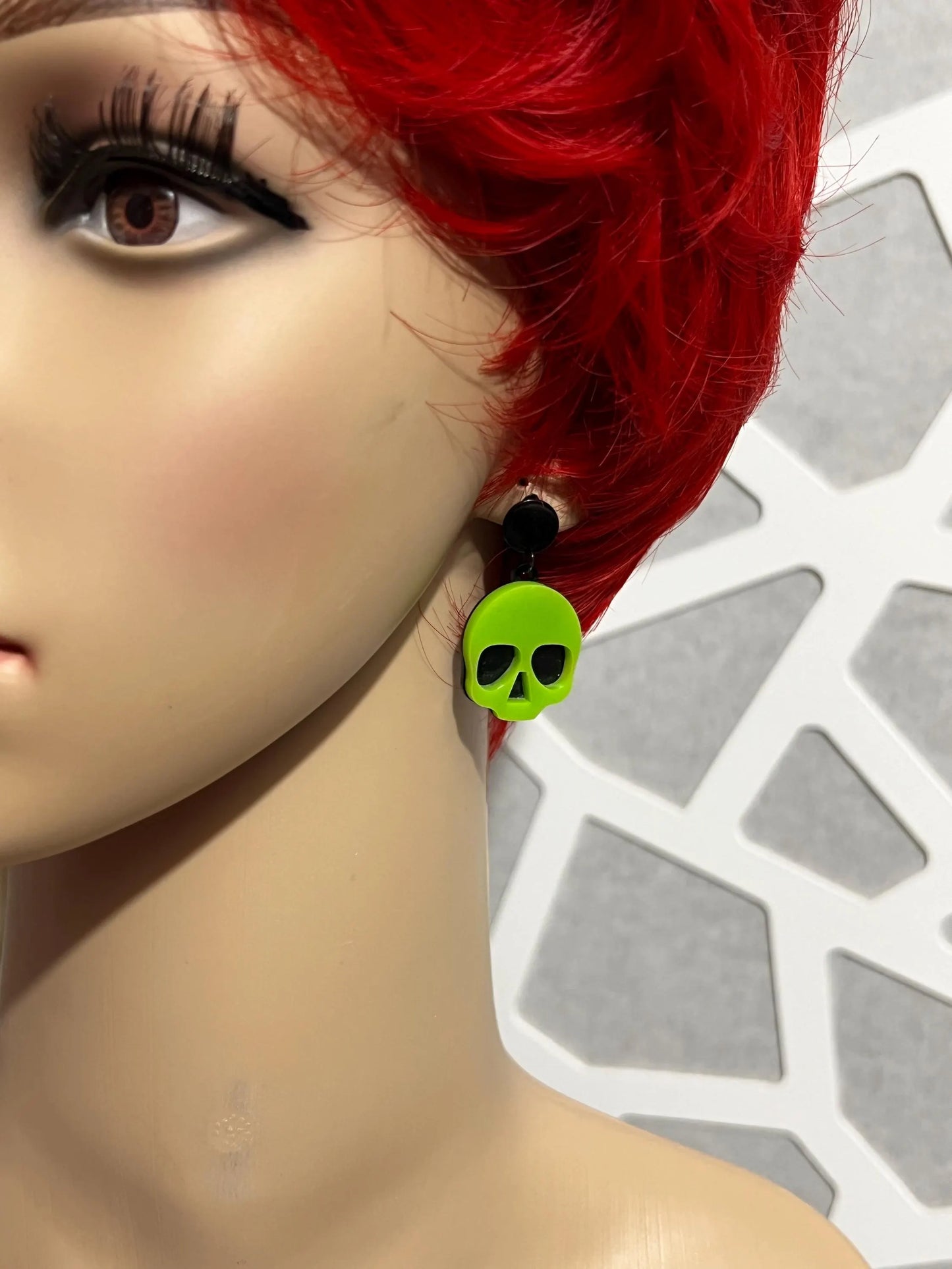 Groovy Ghoulie Skull Earrings