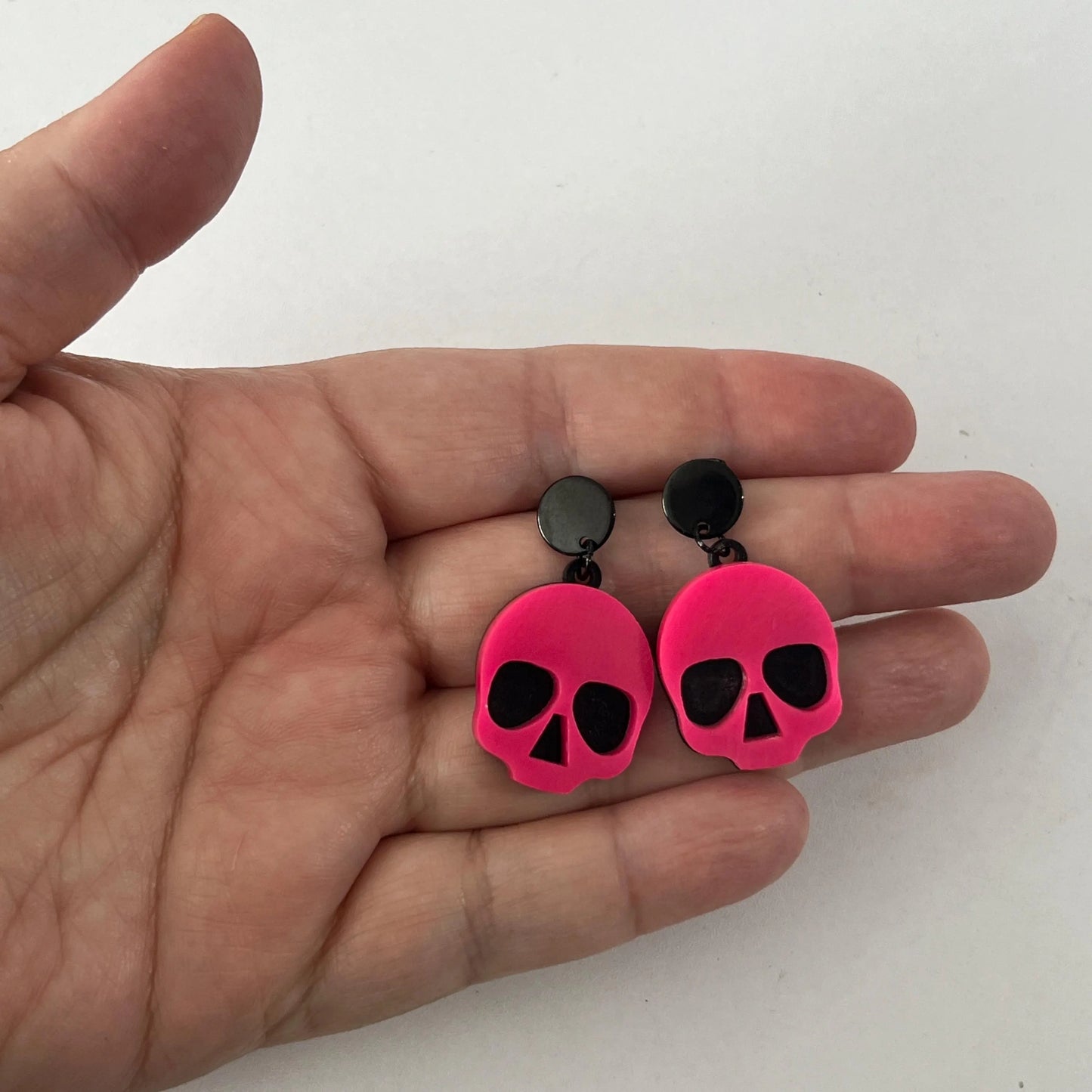 Groovy Ghoulie Skull Earrings